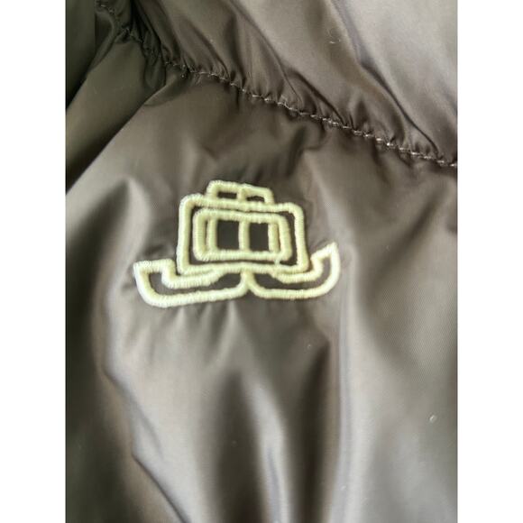 JLo Brown Reversable Gold Fur Hooded Super Thick Puffer Jacket - Picture 9 of 10